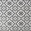 Black &amp; White Moroccan Tile Effect Wallpaper - Contour Antibac
