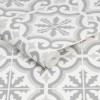 Moroccan Grey Tile Effect Wallpaper - Contour Antibac