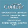 Moroccan Grey Tile Effect Wallpaper - Contour Antibac