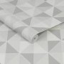 Geometric Grey Triangle Wallpaper - Contour Antibac