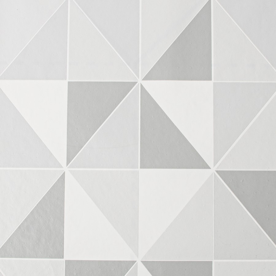 Geometric Grey Triangle Wallpaper - Contour Antibac
