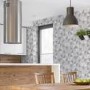 Geometric Grey Triangle Wallpaper - Contour Antibac