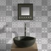 Grey Moroccan Tile Wallpaper - Contour