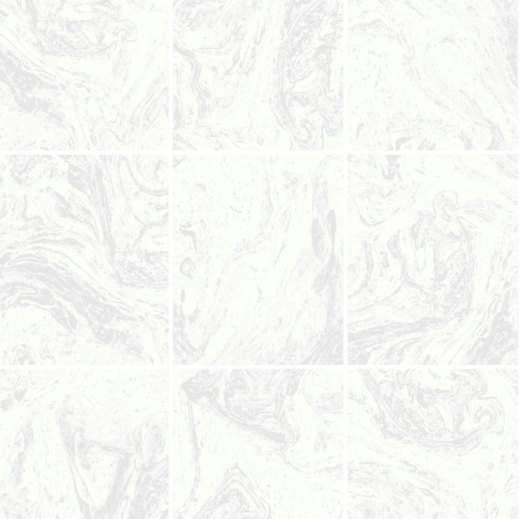 Glitter Marble Tile Effect Wallpaper - Contour