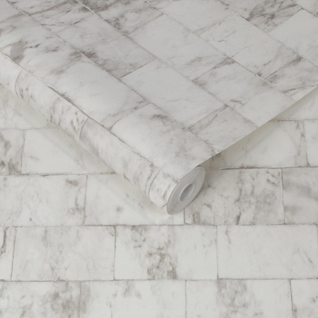 Grey Carrara Marble Wallpaper - Contour