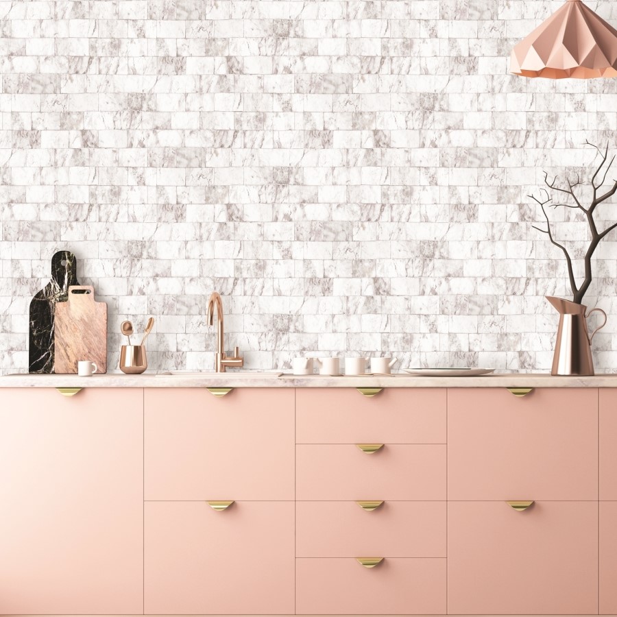 Grey Carrara Marble Wallpaper - Contour