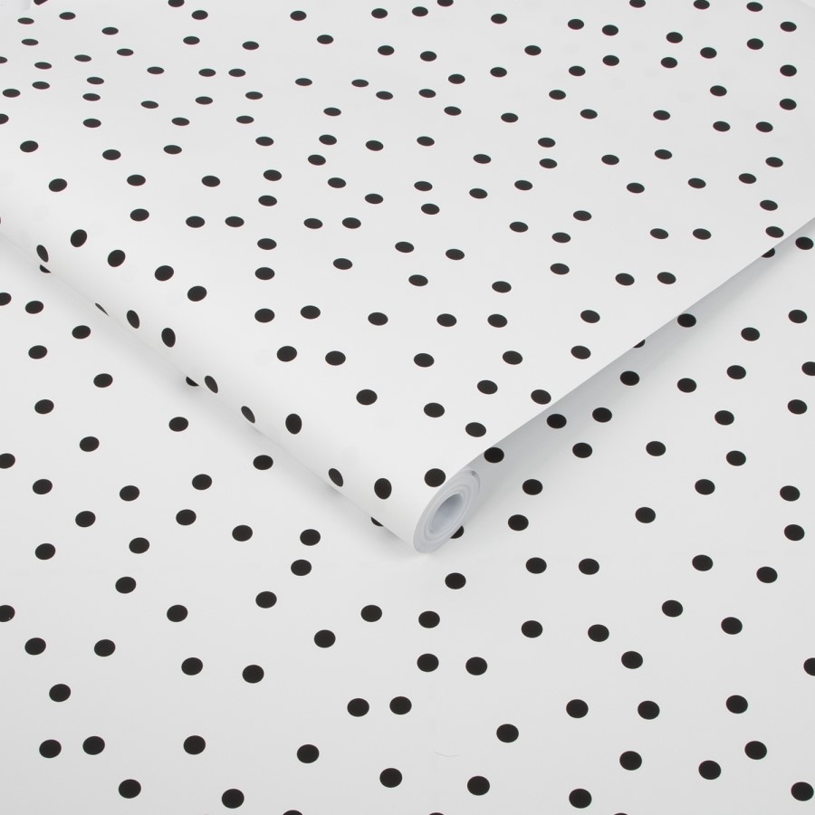 Black & White Confetti Wallpaper - Easy Superfresco