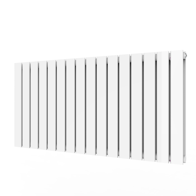 White Horizontal Double Panel Radiator 600 x 1216mm - Mojave