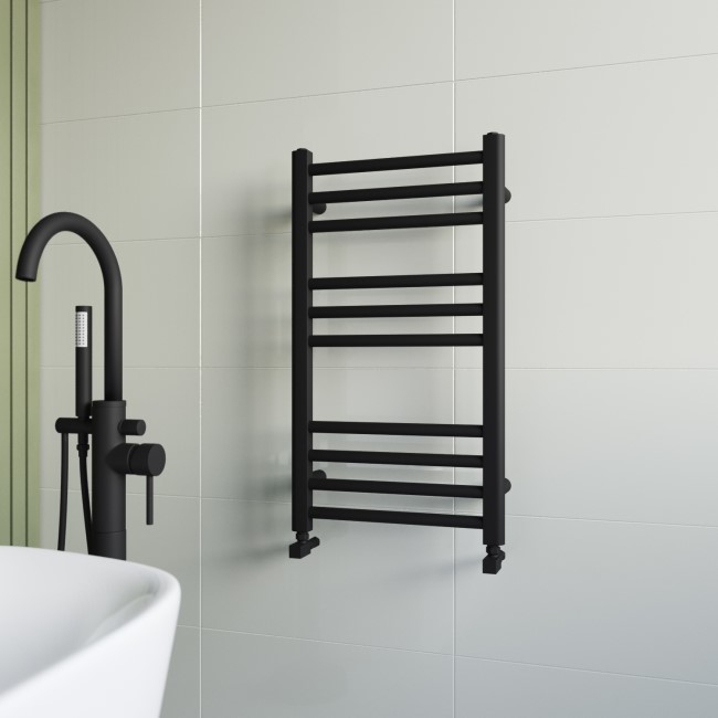 Black Towel Radiator 800 x 450mm - Sahara