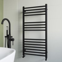 Black Towel Radiator 1200 x 600mm - Sahara