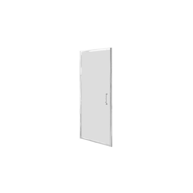 Chrome 760mm Hinged Shower Door 6mm Glass - Carina