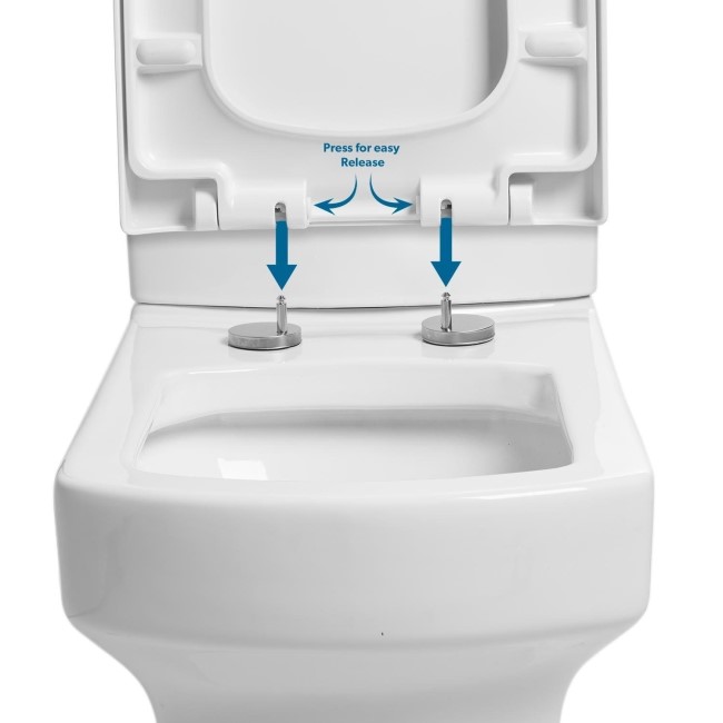 Square Wrap Around Toilet Seat - Better Bathrooms