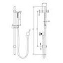 Grade A1 - Gold Push Button Concealed Mixer Shower with Round Head - Vance