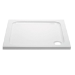 800x800mm White Stone Resin Square Shower Tray - Pearl