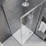 800x700mm Stone Resin Rectangular Shower Tray - Pearl