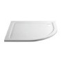 1000x800mm Stone Resin Right Hand Offset Quadrant Shower Tray - Pearl