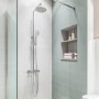 Thermostatic Mixer Bar Shower with Round Overhead & Handset - Koto