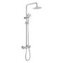 Thermostatic Mixer Bar Shower with Round Overhead & Handset - Koto