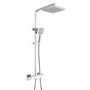 Thermostatic Mixer Bar Shower with Square Overhead & Handset - Koto