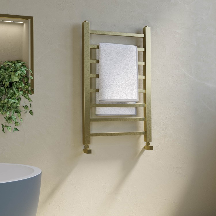 Brass Towel Radiator 800 x 500mm - Sonoran