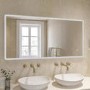 Rectangular LED Bathroom Mirror with Demister & Shaver Socket 1200x600mm -Ariel 