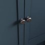1500 - 1800mm Indigo Blue Toilet and Sink Unit with Oak Worktop - Aylesford