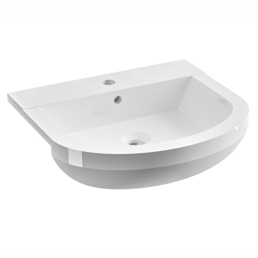 1500 - 1800mm Indigo Blue Toilet and Sink Unit with Oak Worktop - Aylesford