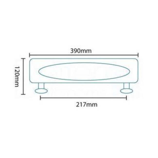 Straight Bath Headrest