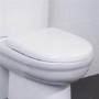 GRADE A1 - Micro Soft Close White Toilet Seat