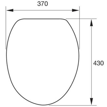 Universal White Toilet Seat