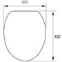Universal White Toilet Seat
