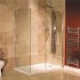 GRADE A1 - Walk In Glass Shower Screen - 1850 x 800mm - 8mm Glass