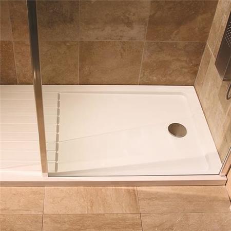 GRADE A1 - Walk In Glass Shower Screen - 1850 x 800mm - 8mm Glass