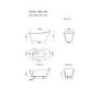 Freestanding Single Ended Slipper Bath 1520 x 745mm - Torrelino