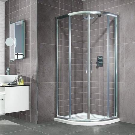 Sliding Door Quadrant Enclosure 800 x 800mm - 6mm Glass - Aquafloe Range
