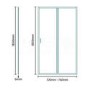 Pivot Shower Door 760mm - 6mm Glass