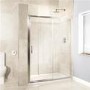 Sliding Shower Door 1400mm - 6mm Glass - Aquafloe