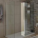 BeBa_8465 Aqualine 8mm Return Shower Screen - H1850 x W250mm