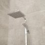 GRADE A2 - Vira Square Riser Slide Shower Rail Kit with Dual Valve
