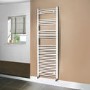 Beta Heat 1700 x 500mm Curved White Heated Towel Rail