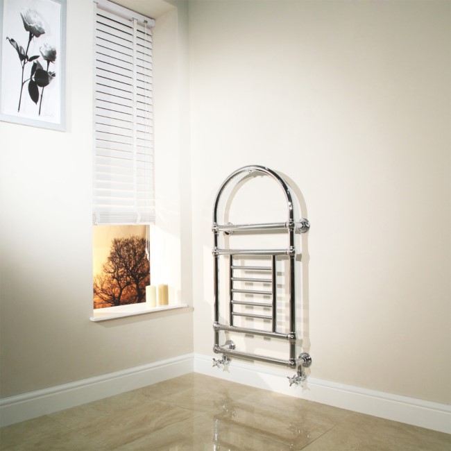 Mayfair Wall Hung Traditional Towel Rail Radiator - 1000 x 500mm