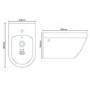 Aurora Round Wall Hung Bidet One Tap Hole