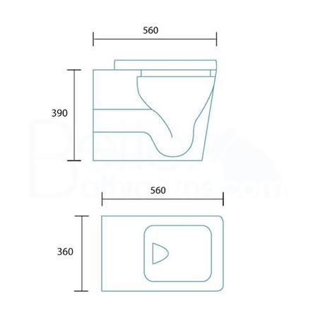 Havana Back to Wall Toilet