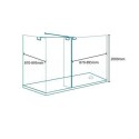 BeBa_RSF005900F Trinity Premium 900mm Wet Room Front Glass