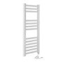 Elton Electric 800 x 400mm Straight White Heated Towel Rail