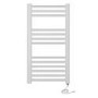 Elton Electric 800 x 400mm Straight White Heated Towel Rail