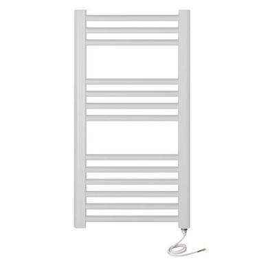 Elton Electric 800 x 400mm Straight White Heated Towel Rail