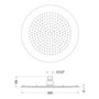 Round Slimline Shower Head 300x300