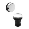 Push Button Bath Waste and Overflow - Chrome