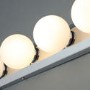 Chrome Hollywood Style Bathroom Wall Light with Pull Cord - Ara
